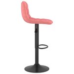 vidaXL Tabourets de bar lot de 2 rose velours