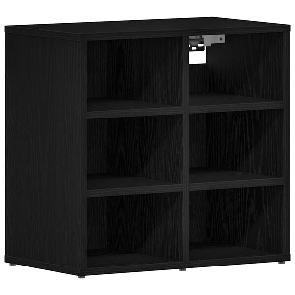 vidaXL Cabinet à chaussures avec étagère Chêne noir 52 x 30 x 50 5 cm