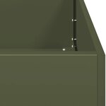 vidaXL Jardinière vert olive 80x40x40 cm acier laminé à froid