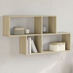 vidaXL Étagère murale chêne sonoma 100x20x53 cm bois d'ingénierie