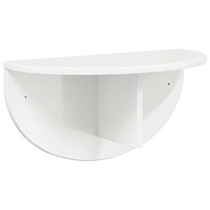 vidaXL Étagère Murale Blanc brillant 38 x 19 x 19 cm Bois d'ingénierie