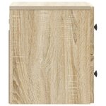 vidaXL Cabinet de chevet mural 2 pièces Chêne Sonoma 33 x 34 5 x 40 cm