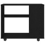 vidaXL Table d'appoint en chêne noir 70 x 35 x 60 cm Bois d'ingénierie