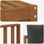 vidaXL Ensemble de canapés d'extérieur 7 pc Naturel et Anthracite