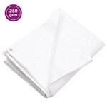 vidaXL Bâche 260 g/m² 6x8 m Blanc PEHD
