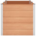 vidaXL Jardinière surélevée Marron 200 x 100 x 91 cm WPC et Aluminium