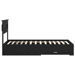 vidaXL Cadre de lit Chêne noir 90 x 200 cm Bois d'ingénierie