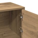 vidaXL Meuble TV chêne artisanal 102x30x37 5 cm bois d'ingénierie