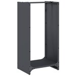 vidaXL Portant de bois chauffage anthracite 40x30x80 cm