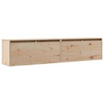 vidaXL Armoires murales 2 Pièces 80x30x35 cm Bois de pin massif