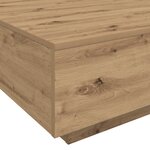 vidaXL Table Basse chêne artisanal 100 x 100 x 31 cm Bois d'ingénierie