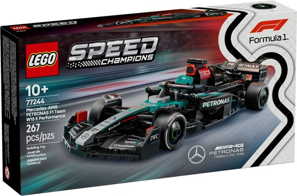 LEGO Speed Champions - Modèle de Voiture F1 Mercedes-AMG W15 - 77244 pour Enfants