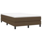 vidaXL Sommier à lattes de lit avec matelas Marron foncé 120x200 cm