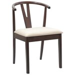 vidaXL Chaise de salle à manger 2 Pièces Marron clair et clair