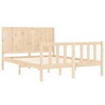 vidaXL Cadre de lit sans matelas 120x200 cm bois de pin massif