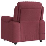 vidaXL Fauteuil de massage inclinable Rouge bordeaux Tissu