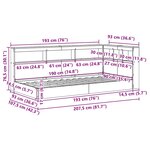 vidaXL Lit étagère Blanc 90 x 190 cm en bois