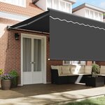 vidaXL Auvent Rétractable Anthracite 500 × 300 cm