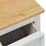 vidaXL storage box avec tiroir Blanc 90 x 78 x 45 cm Pin massif