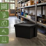 Pack and Move - Boîte Stockage Plastique - 40 x 50 5 x 32 cm - Stockage  Outils  Bricolage - Ultra Résistant - Réutilisable- 45L