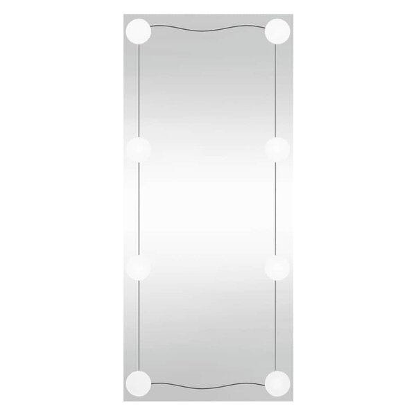 vidaXL Miroir mural avec lumières LED 30x80 cm verre rectangulaire