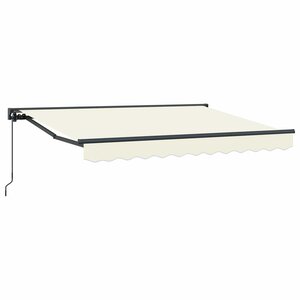 vidaXL Auvent rétractable manuel Crème 2 5 x 2 m