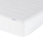 vidaXL Matelas en mousse blanc 100x220 cm dureté H2 H3