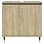 vidaXL Ensemble de meubles de salle de bain 3 Pièces chêne sonoma