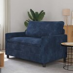 vidaXL Canapé Bleu marine 126 x 81 x 87 5 cm Polyester