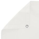 vidaXL Écran de balcon 100 x 500 cm Tissu Oxford Rectangulaire Blanc