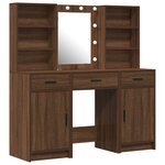 vidaXL Ensemble de coiffeuse 3 pièces en bois vieux et en bois d'ingénierie