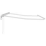 Auvent Manuel Blanc 3 5 x 2 5 m Métal