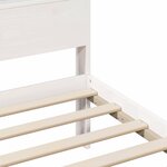 vidaXL Cadre de lit Blanc 120 x 200 cm Bois massif en pin