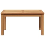 vidaXL Table basse Marron 70 x 40 x 36 cm Bois de teck solide
