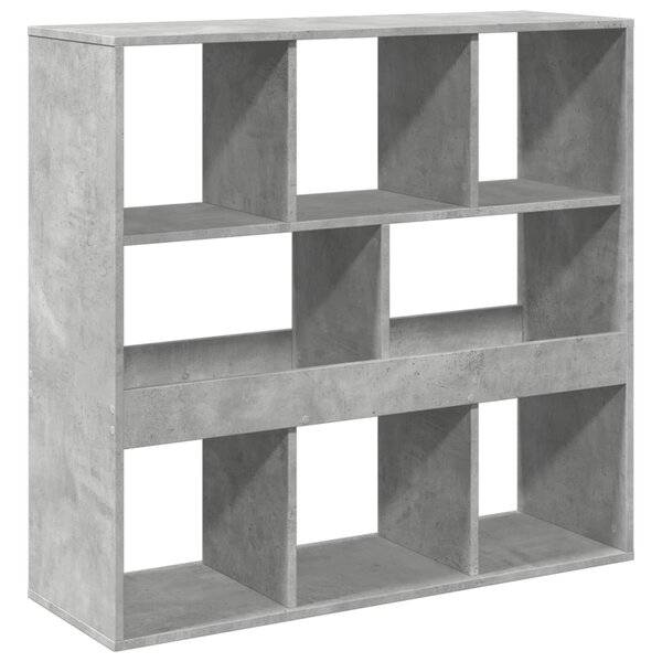 vidaXL Bibliothèque/Séparateur de pièce gris béton 100x33x94 5 cm