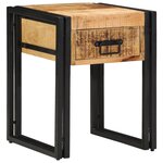 Table d'appoint vidaXL 40x40x50 cm en bois de manguier massif