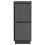 vidaXL Buffets 2 Pièces Gris 31 5x34x75 cm Bois massif de pin