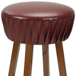 vidaXL Chaises de bar lot de 2 marron similicuir