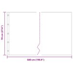 vidaXL Barrière anti-racines Noir 0.7 x 5 m HDPE