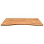 vidaXL Dessus de bureau marron clair bois chêne massif rectangulaire