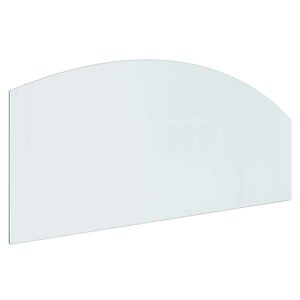 vidaXL Plaque en verre de cheminée Transparent 120 x 50 cm Verre