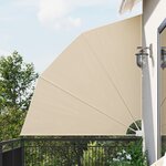 vidaXL Écran de confidentialité pour balcon Beige 210 x 210 cm tissu