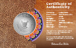Monnaie GILA MONSTER Mexican Cinco Grandes 1/4 Oz Argent 500 Francs Cameroon 2026 (PRÉCOMMANDE)