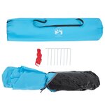 vidaXL Tente de camping 5 personnes bleu libération rapide