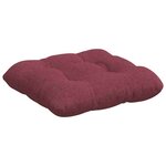 vidaXL Coussins de siège 4 Pièces Bordeaux 40 x 40 x 12 cm tissu