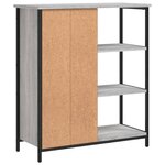 vidaXL Buffet sonoma gris 70x30x80 cm bois d'ingénierie
