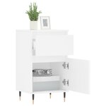 vidaXL Buffet blanc 40x35x70 cm bois d’ingénierie