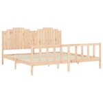 vidaXL Cadre de lit sans matelas 200x200 cm bois massif de pin