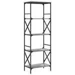 vidaXL Bibliothèque à 5 niveaux sonoma gris 59x35x171 cm