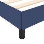 vidaXL Cadre de lit sans matelas bleu 200x200 cm tissu